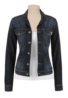 The never ending search for a nice, fitted jean jacket.  Always seem so boxy when I try them on. Jeans Jackets For Women, Nordstrom Jeans, Fitted Jean Jacket, Cute Jean Jackets, Dark Denim Jacket, Denim Fashion Women, Perfect Denim, Jeans Outfits, Fitted Jacket