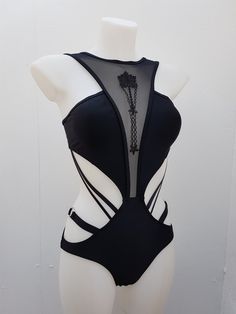 " SAMASARA " Monobokini Black monobiki Black lycra Back ajustable Tanga panties -------- Maillot de bain " Samsara " Maillot de... Leotard Outfit, Argentine Tango, Fantasy Fashion, Edgy Outfits, Character Outfits, Ladies Dress Design, Mode Inspiration, Dance Outfits, Costume Design