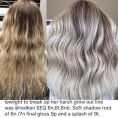 Redken Shade, Blonde Formulas, Highlights Tutorial, Redken Products, Hair Color Placement, Grey Blending