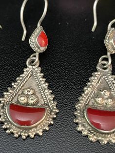 Afghan Sterling Silver Carnelian Earrings Kuchi Tribal - Etsy Traditional Silver Carnelian Jewelry, Silver Carnelian Drop Earrings, Silver Carnelian Earrings, Carnelian Earrings, Pacific Grove, Jewelry Vintage, Vintage Earrings, Dangle Drop Earrings, Vintage Jewelry