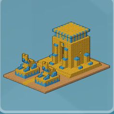 Minecraft Turret, Minecraft Desert Temple Ideas, Minecraft Stage, Minecraft Egyptian Builds, Egypt Minecraft, Desert Pyramid Minecraft, Minecraft Ancient Egypt, Minecraft Sphinx Statue, Minecraft Pyramid