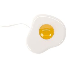 an egg with a smiley face is shown on a white background, as if it were fried or fried