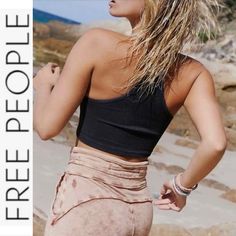 Nwot Free People Happiness Runs Crop Top. Washed Black. M/L. 92% Nylon. 8% Spandex Black Summer Yoga Tops, Spring Black Crop Top For Yoga, Trendy Black Crop Top For Yoga, Happiness Runs Crop, Free People Black, Free People Tops, Free People, Crop Top, Womens Tops