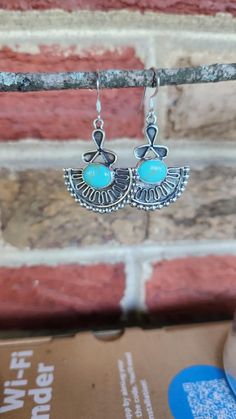 These Beautiful Turquoise and 925 Sterling Silver Patina'd Earrings in a Unique Bohemian Design are an exquisite accessory for anyone who loves ethnic and boho-inspired jewelry. At 1 1/4 inches in height, these handmade earrings feature vibrant turquoise stones set in sterling silver with a subtle patina finish, adding a touch of vintage charm. The unique design showcases intricate craftsmanship and artistic flair, making them a standout piece perfect for gifting. These earrings blend traditiona Bohemian Aesthetic, Patina Finish, Bohemian Design, Turquoise Stones, Modern Bohemian, Showcase Design, Turquoise Stone, Vintage Charms, Handmade Earrings