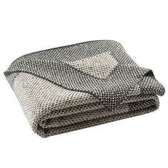 a black and white checkered blanket folded on top of each other