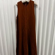 Beautiful Russet Color Linen Dress With Flair Bottom. Brand New. Runs Small. Zara A-line Maxi Dress For Fall, Sleeveless Brown Maxi Dress For Fall, Casual Brown A-line Maxi Dress, Casual Brown Sleeveless Maxi Dress, Zara A-line Maxi Dress For Daywear, Casual A-line Maxi Dress By Zara, Casual A-line Zara Maxi Dress, Brown Sleeveless Midi Dress For Daywear, Sleeveless Zara Maxi Dress For Fall