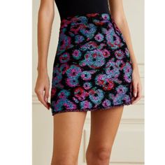 Rebecca Vallance New With Tags $340 Retail Leila Metallic Floral Mini Skirt Zip Closure Fringe Hem Size 2 Waist:12.5" Flat Hips:18" Flat Length:17.5" 36% Polyester, 30% Acrylic, 18% Polyamide, 8% Viscose, 4% Metallised Polyester, 3% Wool, 1% Mohair First 2 Images Not Ours New With Tags Designer Fitted Summer Skirt, Glamorous Multicolor Skirt For Spring, Designer Mini Skirt For Party, Designer Fitted Mini Skirt, Multicolor Pencil Mini Skirt For Party, Elegant Multicolor Fitted Bottoms, Elegant Fitted Multicolor Bottoms, Asymmetrical Skirt Bottoms For Party In Multicolor, Elegant Multicolor Pencil Skirt