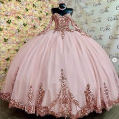 Quincera Dresses Rose Gold, Dark Rose Gold Quinceanera Dresses, Rose Gold Quinceanera Dresses Long Sleeve, Aurora Quinceanera Dresses, Rose Gold Quinceanera Dresses Mexican, Rose Gold Champagne Quinceanera Dresses, Quncie Dresses Rose Gold, Pink And Rose Gold Quinceanera Dress, Pink Quinceanera Dresses Mexican