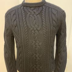 Great Condition Black Fisherman Knit Sweater From Polo Fisherman Knit Sweater, Polo Ralph Lauren Sweater, Ralph Lauren Sweaters, Sweaters Crewneck, Polo Ralph Lauren Mens, Ralph Lauren Men, 100 Percent, Knit Sweater, Polo Ralph