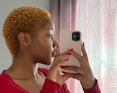 Dyed Short Hair For Black Women, Dyed Short Hair Ideas, Short Dyed Hair Black Women, Big Chop Inspiration, Low Cut Hairstyles, Big Chop Hairstyles, Short Bleached Hair, Big Chop Natural Hair