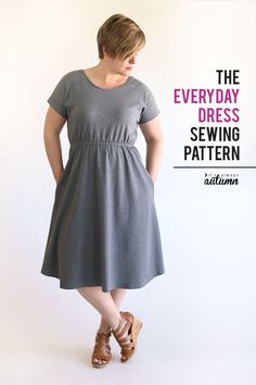 the everyday dress sewing pattern is easy to sew