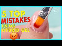 How To Avoid 5 Mistakes Using Hybrid Gel (PolyGel) 😳 - YouTube Hybrid Gel Nails, Polish Mistakes, Antique Bookshelf, Gel Nail Set, Acrylic Tub, How Do You Clean, Polygel Nails, Acrylic Gel, Uv Gel