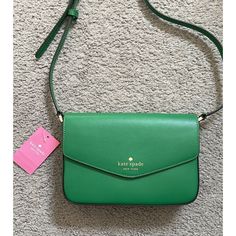 Nwt Kate Spade Green Crossbody Perfect For Spring. :) Retails For $279. No Dust Bag. Kate Spade Green, Kate Spade Bags, Kate Spade Bag, Crossbody Bags, Kate Spade, Dust Bag, Bag Lady, Green, Women Shopping