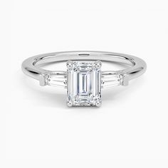 Flush Fit Tapered Baguette Diamond Ring Wedding Band Guide, Ring Style Guide, Tacori Engagement Rings, Baguette Diamond Ring, Wedding Band Styles, Diamond Earrings Design, Diamond Rings Design, Trending Engagement Rings, Baguette Diamond Rings