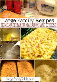 large family recipes homemade baked macaroni and cheese are the best way to prepare this meal