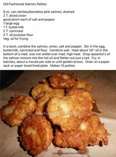 some fried food is sitting on top of a piece of paper with information about it