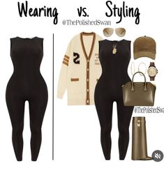 Las Vegas Outfit, Outfit Black Women, Black Catsuit, Baddie Outfit, Teen Swag Outfits, Cardigan Outfit, Vegas Outfit, Winter Outfit Inspiration, Fall Birthday