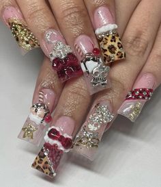 Graffiti Nails, Latina Baddie, Nail Piercing, Spring Acrylic Nails, Hard Nails, Beauty Nails Design, Long Nail Designs, Baddie Nails, Ombre Acrylic Nails