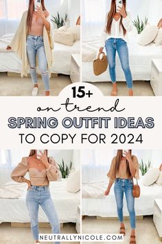 Neutral Spring Outfit, Popular Spring Outfits, Mom Outfits Spring, Outfits To Try, Trendy Spring Outfits, Spring Outfit Ideas, Day Outfits, Cute Lazy Day Outfits, Cute Spring Outfits