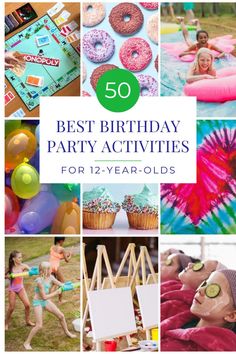 It can be intimidating to plan a birthday party for 12-year-olds! They're not little kids anymore, but they’re not quite into the teenage years, either. But by choosing classic games and activities with a modern, fun twist, you can ensure a great time for everyone. Here are 50 great birthday party ideas for tweens. 13 Birthday Activities, Birthday Party Idea For Girls 11th, 12 Yo Birthday Party Ideas, 12 Year Birthday Party Ideas Theme, Preppy Birthday Party Ideas 11, Activities For 10 Yrs Old, 12 Year Girl Birthday Party Ideas, Girl Birthday Party Activities, Teen Party Activities