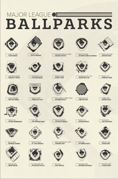 the major league logos are shown in black and white