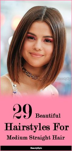 Straight Haircut Medium Mid Length, How To Wear Straight Hair, Medium Layered Straight Haircuts, Medium Hair Styles For Straight Hair, Styles For Thick Straight Hair, Hairstyles For Medium Length Hair With Layers Straight, Haircuts Medium Length Straight, Medium Hairstyles For Straight Hair, Best Hairstyles For Straight Hair