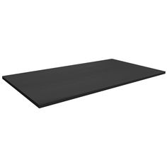 an empty black mat on a white background