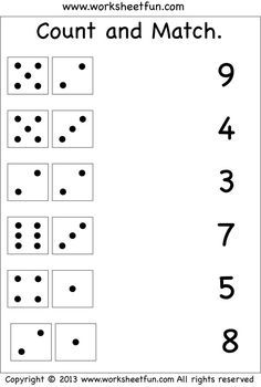 the worksheet for counting numbers to 10 is shown with black dots on white paper