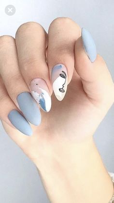 Grey Acrylic Nails, Bright Summer Nails, Gray Nails, Summer Acrylic Nails, Nail Art Summer, Matte Nails, Best Acrylic Nails, Square Nails