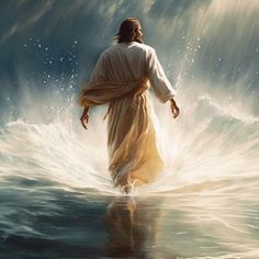 Jesus Walks On The Sea Photo Jesus Christ Lds, Christian Cartoons, Jesus Praying, Christian Relationships, Christian Home Decor, Christian Relationship Advice