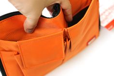 $16.5, Lihit Lab Teffa Bag in Bag - Size A5 (10" X 7.1") - Orange - LIHIT LAB A-7553-4 Functional Rectangular Organizer With Zipper Pocket, Functional Travel Pencil Case With Pockets, Functional Daily Organizers With Pockets, Functional Organizers With Pockets For Daily Use, Functional Pencil Case With Pockets For Storage, Modern Daily Use Organizer With Laptop Sleeve, Modern Laptop Sleeve Organizer For Daily Use, Modern Laptop Sleeve Organizer, Functional Everyday Organizers With Pockets