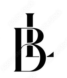 the letter b is shown in black and white