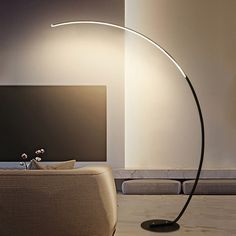 Nordic arc shape floor lamp modern Led dimmable remote control  standing lamp for living room bedroom study room decor lighting Lamp Makeover, Reading Lamp Floor, White Lamp Shade, Led Floor, Black Floor Lamp, Arc Floor Lamps, Eclectic Design, Led Floor Lamp, Standing Lamp