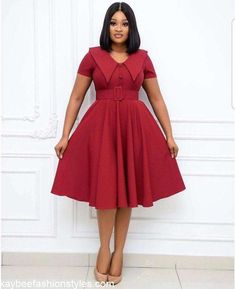 Best English Short Flare Gown Styles in 2022 and 2023 - Kaybee Fashion Styles High Neck Work Outfit, Office Gown Corporate, Office Wear Gown For Women, Elegant Skirts Classy Short, English Dress Style Women, Corporate Office Wear For Ladies, English Dress Styles For Ladies, Office Short Gown Styles, Ladies Dresses Classy