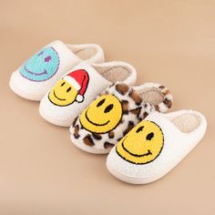 Stay on trend this winter with these Happy Face slippers from Krush. They are warm and cosy and would make idea Christmas gifts too! Happy Face Slippers, Cream Yellow, Happy Face, Christmas Gifts, Cream, Yellow, Christmas