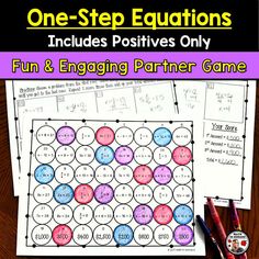 two worksheets with the words fun and engaging partner game on top of them