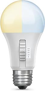 Feit Electric LED Color Selectable Timer Intellibulb - A19 with an E26 Medium Base Light Bulb - 60W Equivalent - 15 Year Life - 800 Lumen - 2700K Soft White and 5000K Daylight