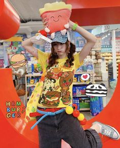 Amekaji Gyaru Outfits, Fruits Magazine Gyaru, Fruit Outfits, Hime Kaji Gyaru, Gyaru Outfits, Egg Gyaru Magazine, Angel Fashion