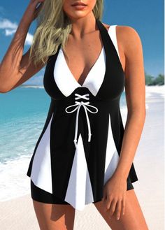 Swimsuits | Swimwears | Swimdress & Bikinis For Women Online | ROTITA Womens Tankini Swimwear, Banana Loaf, Backless Swimwear, Backless Swimsuit, Pink Swimwear, Trendy Swimsuits, Black Bathing Suits, Swimwear Tankini, Apple Pear