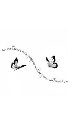 two butterflies flying next to each other on a white background with words written below them