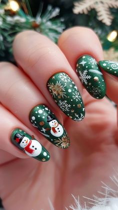 15 Christmas Nails Trendy Styles – Get Ready to Dazzle! 💅 Get ready to shine this holiday season with these Christmas Nails Trendy styles that everyone is raving about! From classic Christmas Nails Acrylic to stunning Christmas Gel Nails, there\'s a look for every occasion. 🎅✨ Looking for festive December Nails or sleek Winter Nails Acrylic? We\'ve got you covered. Embrace the holiday spirit with Xmas Nails and creative Christmas Nail Designs that will take Her Nails to the next level. Try Re... Christmas Nails Trendy, Gingerbread Nails, Xmas Nail Designs, Holiday Manicure, Xmas Nail, Nails Unique, Red Christmas Nails, Christmas Gel, Cute Christmas Nails