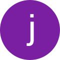 a purple circle with the letter j in it