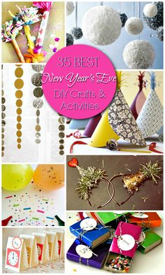 the best new year's eve diy crafts and activities