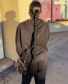 Slick Back Two Braids Ponytail, Slick Back Braided Ponytail Weave Edges, Invisible Ponytail With Braid, Slick Low Braided Ponytail, Straight Back Braided Ponytail, Sleek Back Ponytail Braid, V Part Slick Back Braided Ponytail, One Slick Back Braid