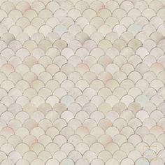 an image of a white and pink fish scale tile