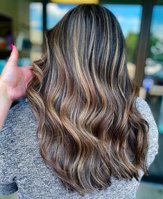 Bronde Balayage with Gray Underlights Lightening Dark Hair To Blend Gray, Grey Blending Highlights Dark Brown Curly Hair, Graying Hair Highlights Aging Gracefully Dark Brown, Hair Color For Warm Skin Tones, Greying Hair, Grey Blending, Hair Blending, Balayage Long Hair