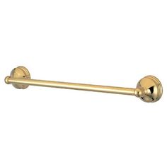 an image of a brass colored towel bar