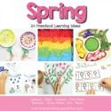 the book is about spring and it has pictures of trees, flowers, and other things