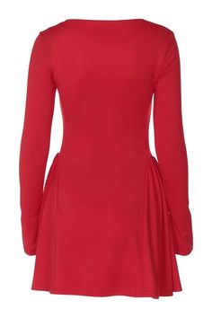 This elegant A-line mini dress features a stylish waist wrap design that flatters your figure. Perfect for outings, it combines sophistication and comfort for a chic, versatile look. Details: Elasticity: Slight Stretch Fabric Type: POLYESTER Silhouette: LOOSE Neckline: slash neck Material: POLYESTER Size (IN) Bust Size Skirt Length Waist Size S 31.10-35.04 31.50 25.59-29.13 M 32.68-36.61 32.28 27.17-30.71 L 34.25-38.19 33.07 28.74-32.28 Red Mini Dress, Waist Size, Skirt Length, Red Color, Stretch Fabric, A Line, Black And Red, Mini Dress, Red