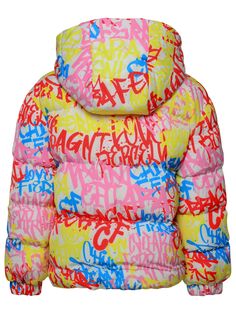 Graffiti Prints, Girls Jacket, Down Jacket, Zip Pockets, Graffiti, Coats Jackets, Composition, Elastic, T Shirt